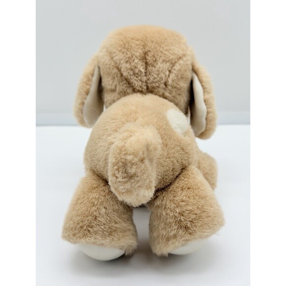 Vintage Baby Gund Plush Dogfeat 1983 Tan Stuffed Animal Dog Spot Puppy Rattle 7” - Picture 3 of 11